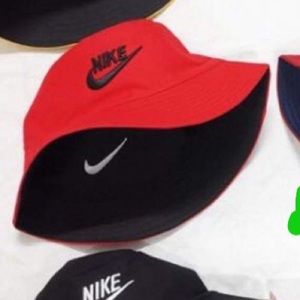 Red nike bucket hat reversible